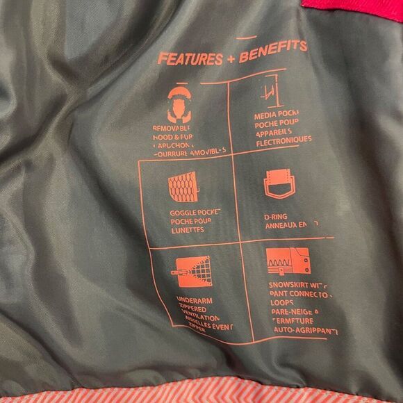 Firefly Snowboard Waterproof 10k Ski Winter Jacket Pink Red Women's Sz XS - Picture 5 of 11